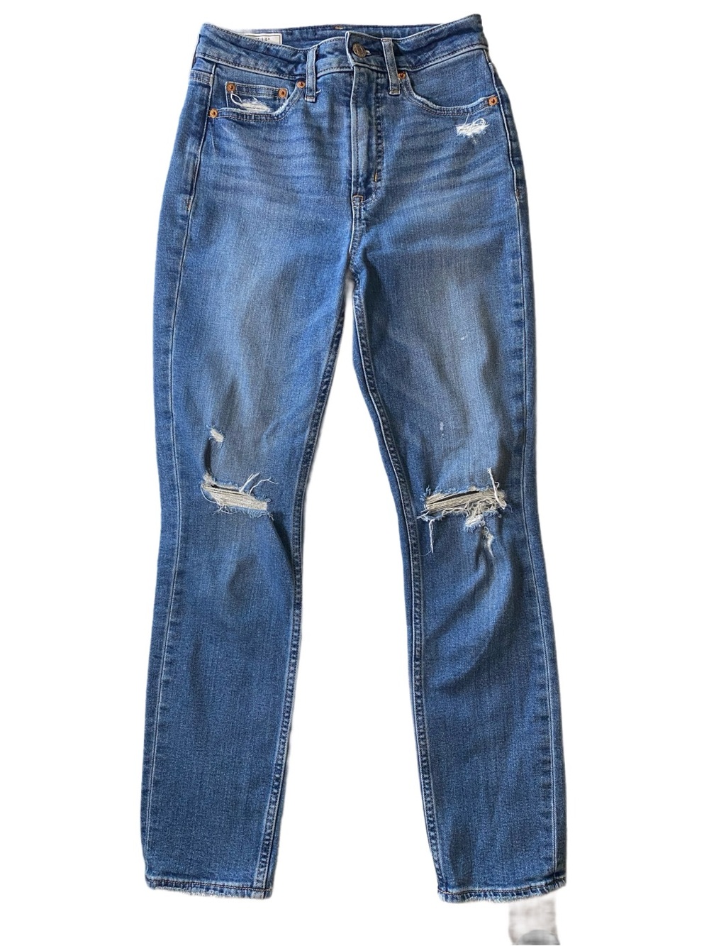 GAP Vintage Slim Sky High Distressed Jeans Size 0